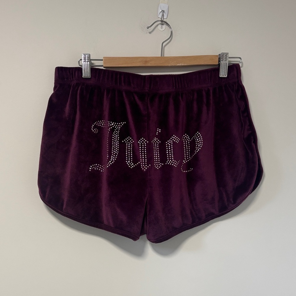 Juicy Couture Plum Velour Lounge Shorts